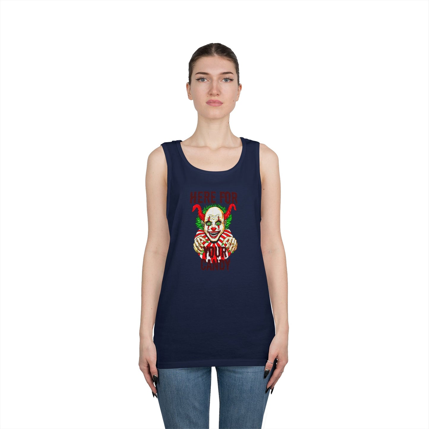 Here for Your Candy Unisex Heavy Cotton Tank Top