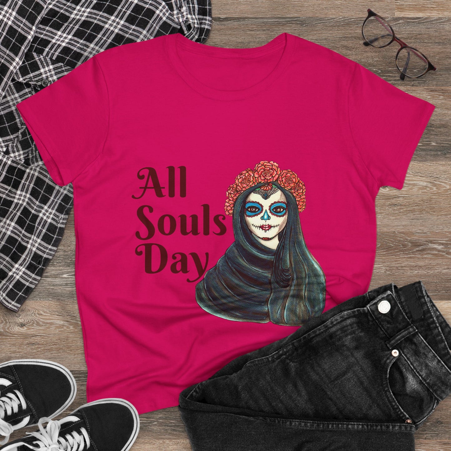 All Souls Day Women's Midweight Cotton Tee