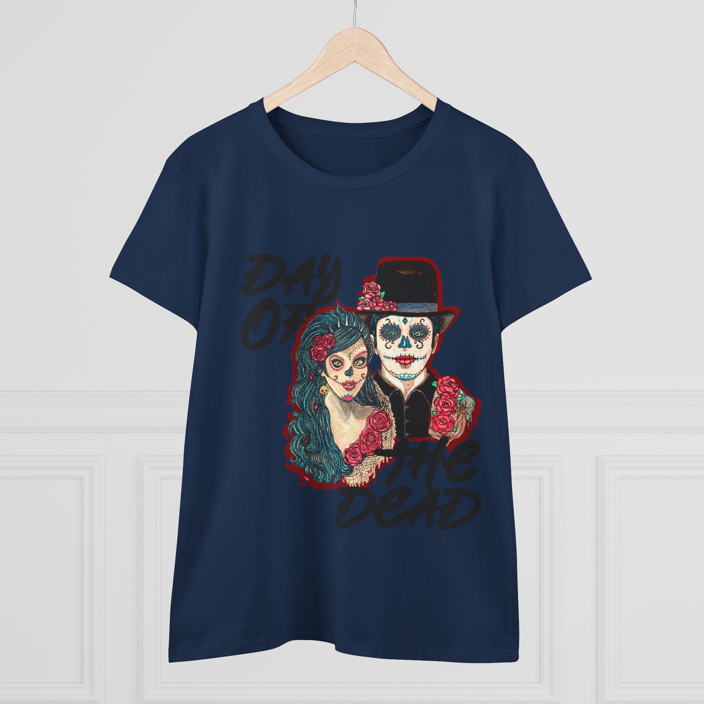 Day of the Dead Women's Midweight Cotton Tee
