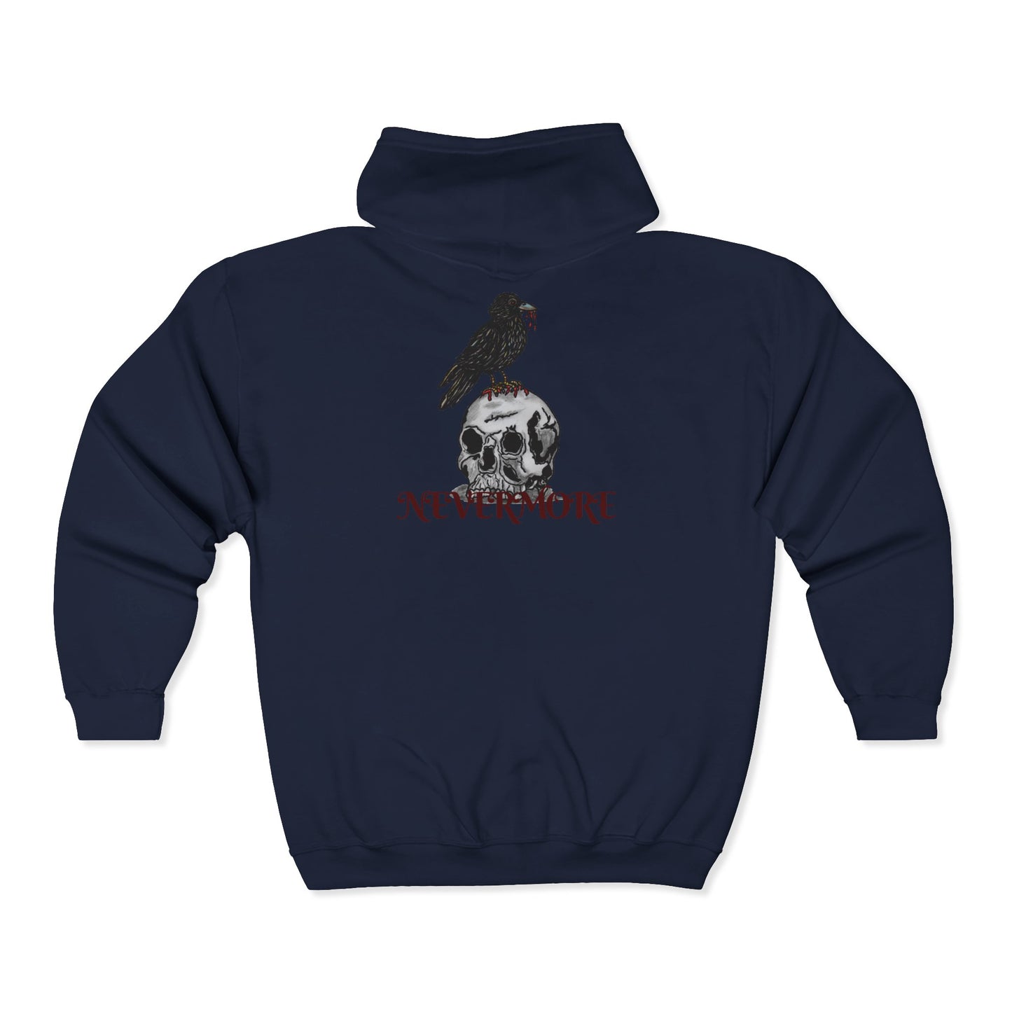 Nevermore Unisex Heavy Blend™ Full Zip Hooded Sweatshirt