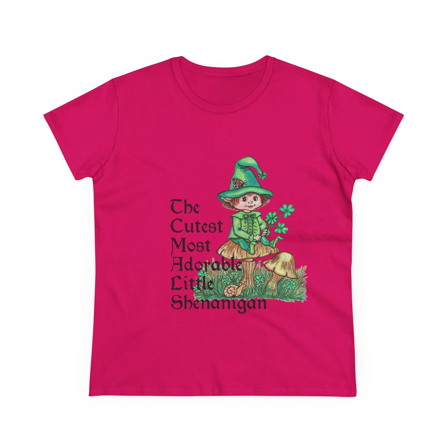 Cutest Leprechaun Women's Midweight Cotton Tee
