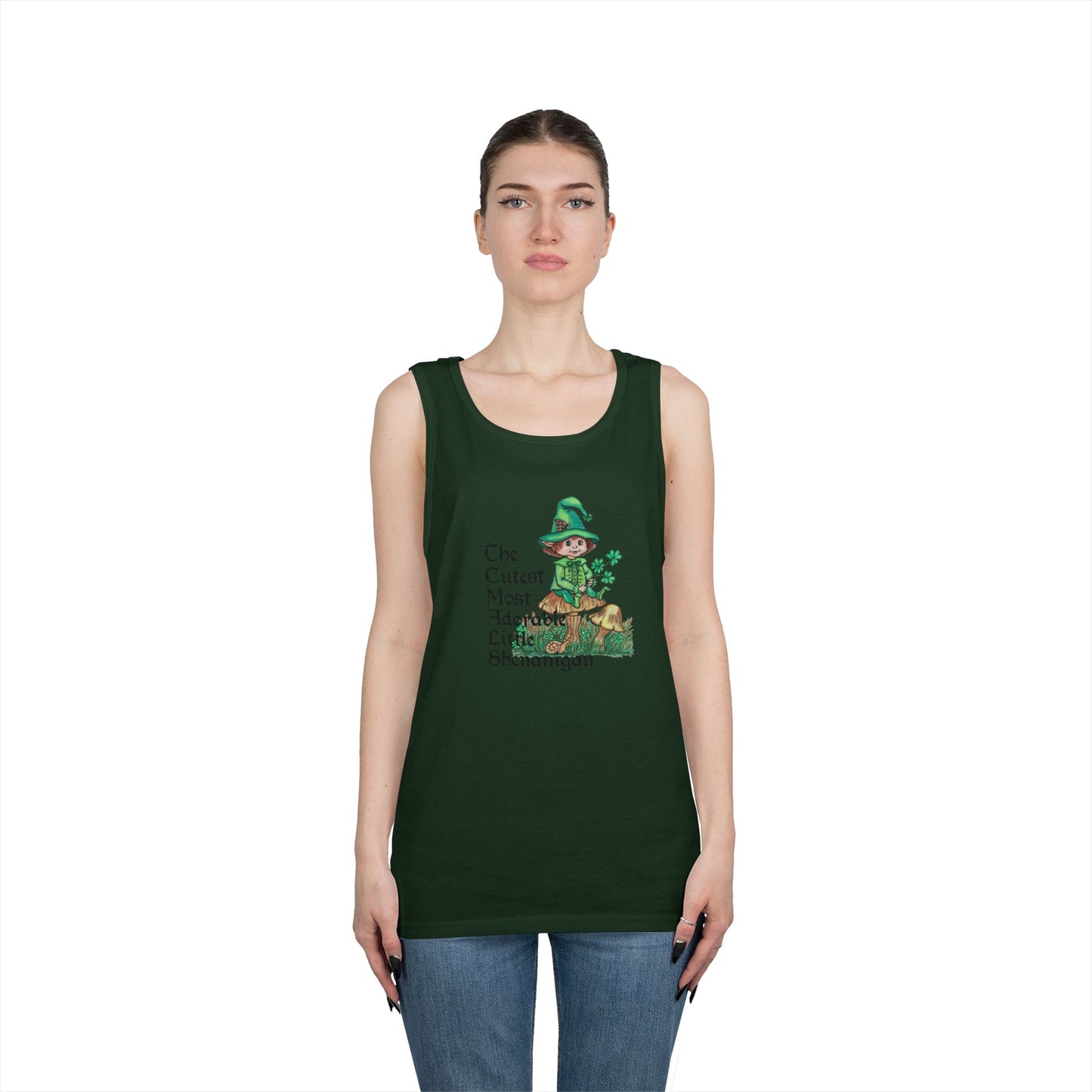 Cutest Leprechaun Unisex Heavy Cotton Tank Top