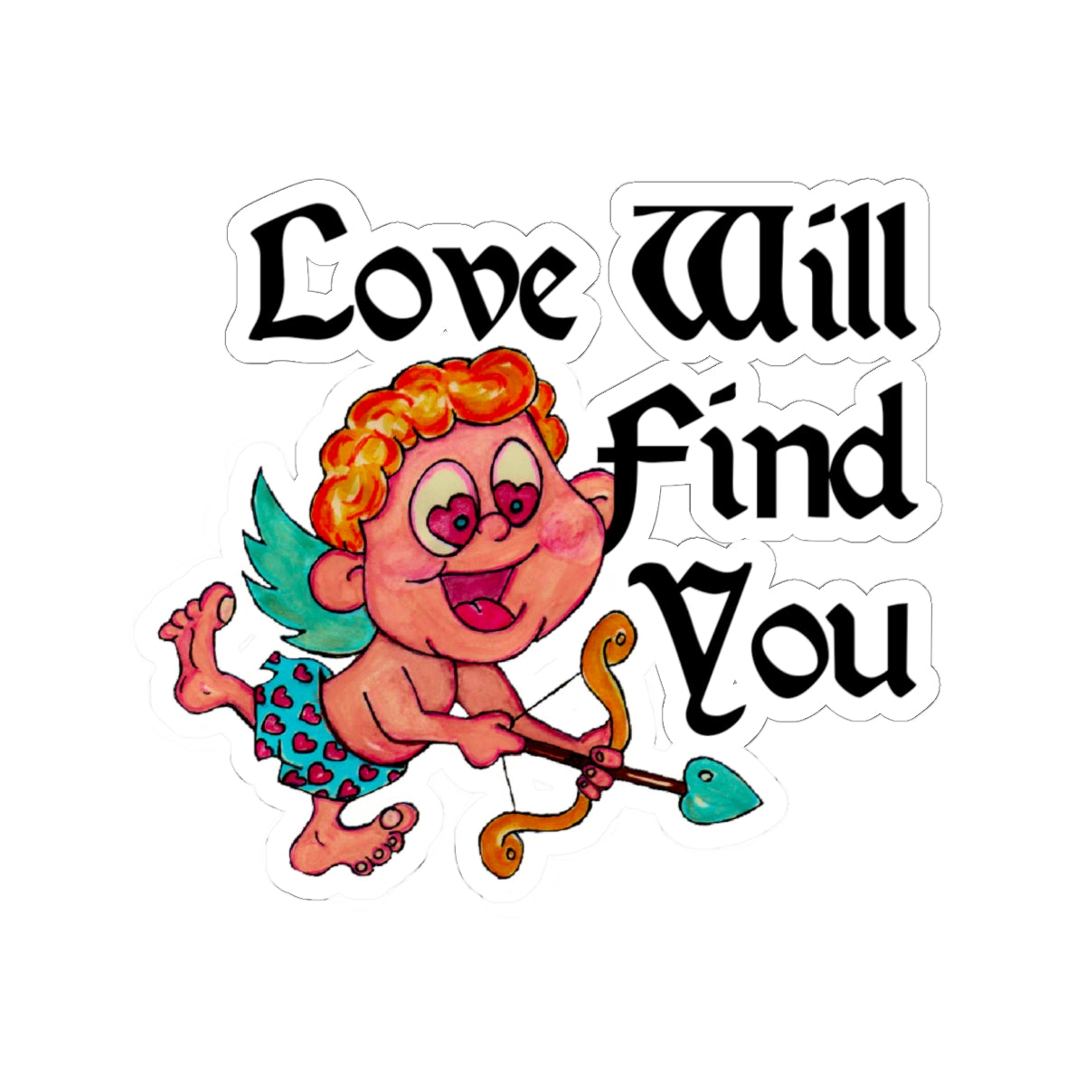 Love Will Find You Kiss-Cut Stickers