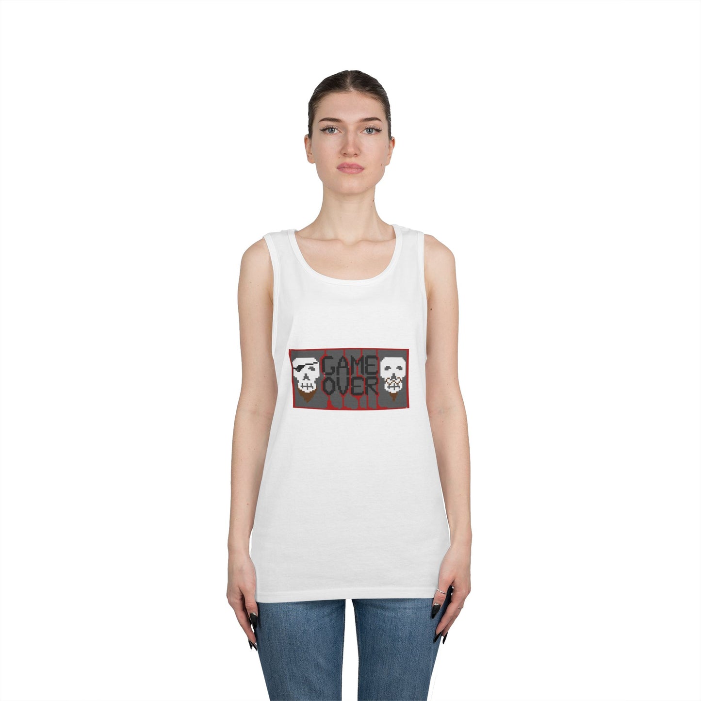 Game Over Unisex Heavy Cotton Tank Top