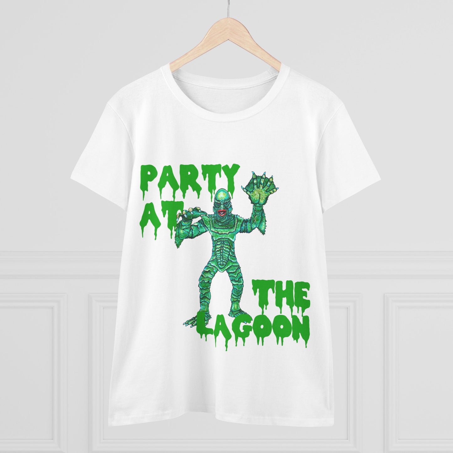 Party at the Lagoon Women's Midweight Cotton Tee