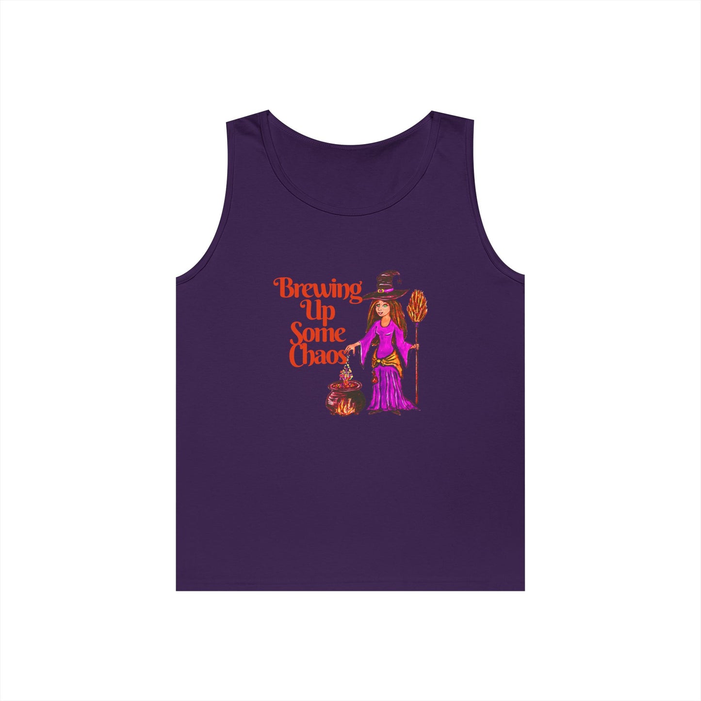 Brewing Up Some Chaos Unisex Heavy Cotton Tank Top