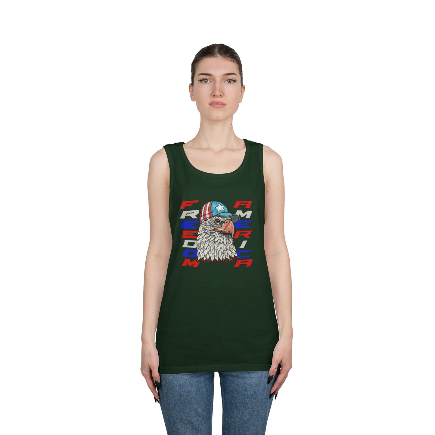 Freedom America Unisex Heavy Cotton Tank Top