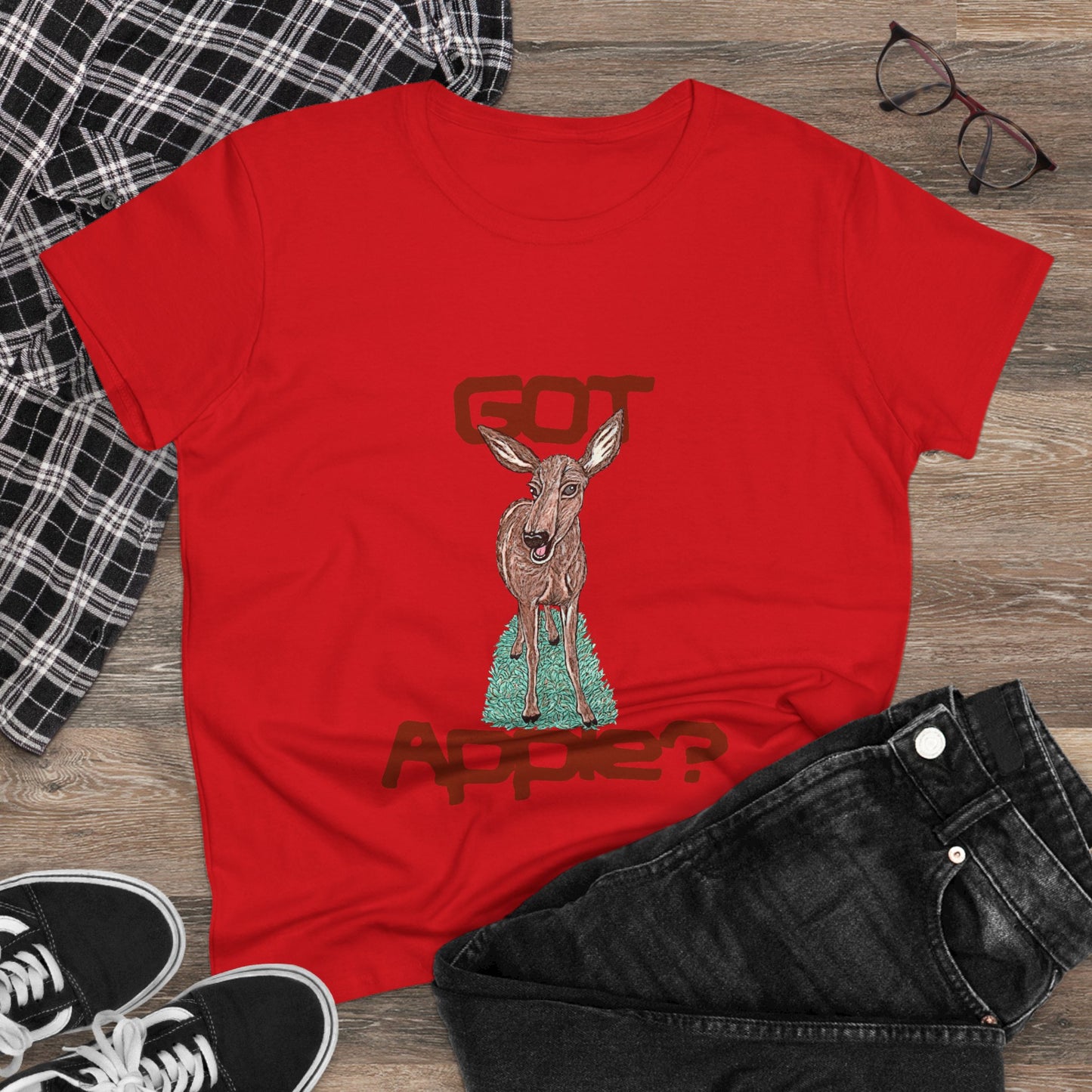 Got Apple? Women's Midweight Cotton Tee