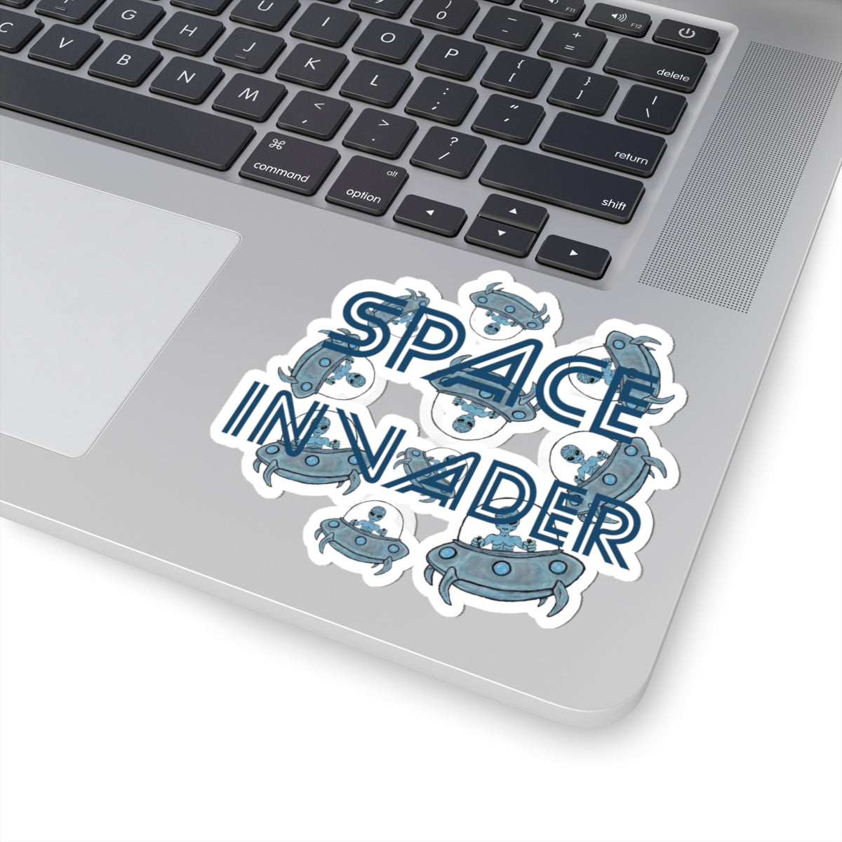 Space Invader Kiss-Cut Stickers