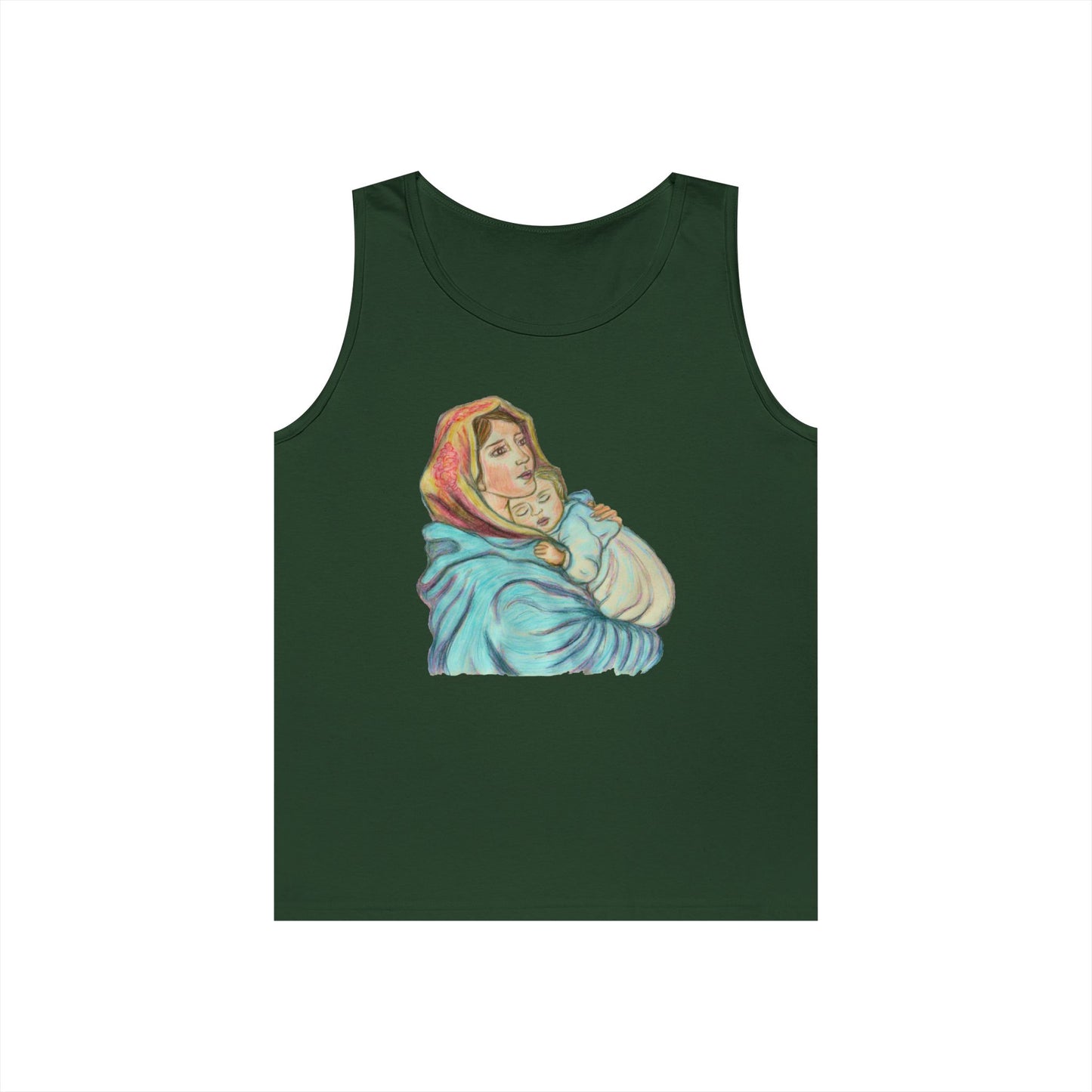 Mother and Child Unisex Heavy Cotton Tank Top