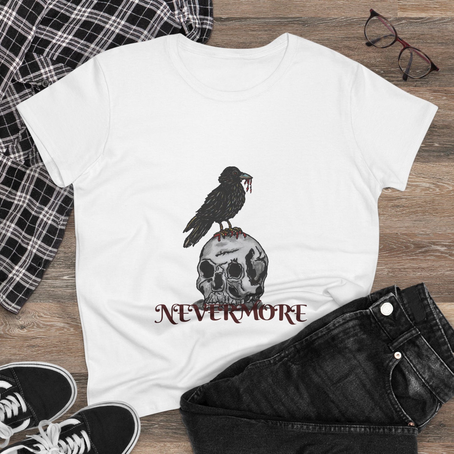 Nevermore Women's Midweight Cotton Tee