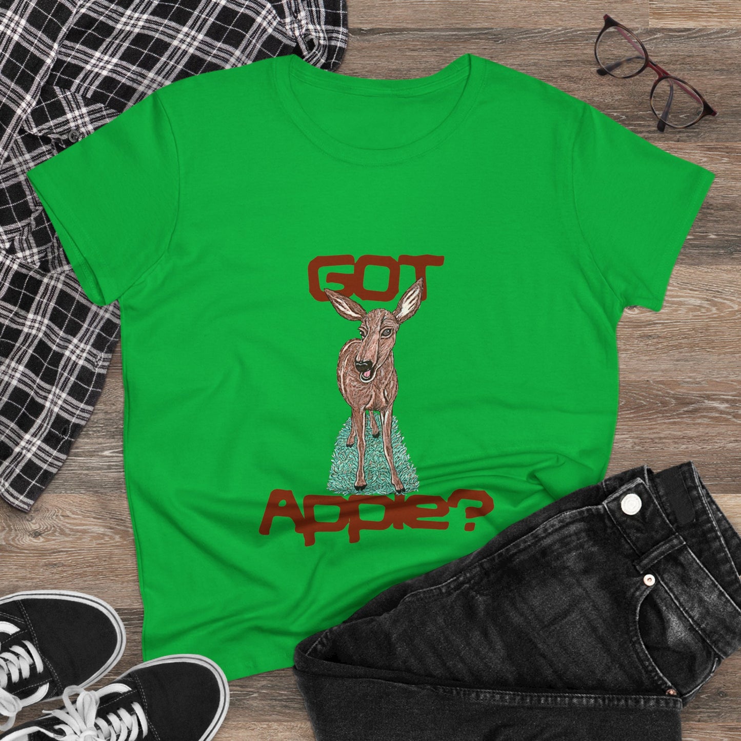 Got Apple? Women's Midweight Cotton Tee