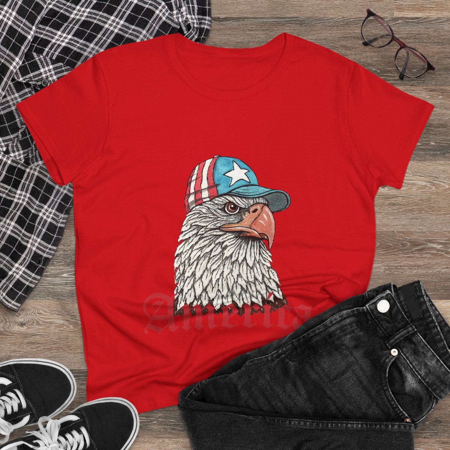 Eagle America Women's Midweight Cotton Tee
