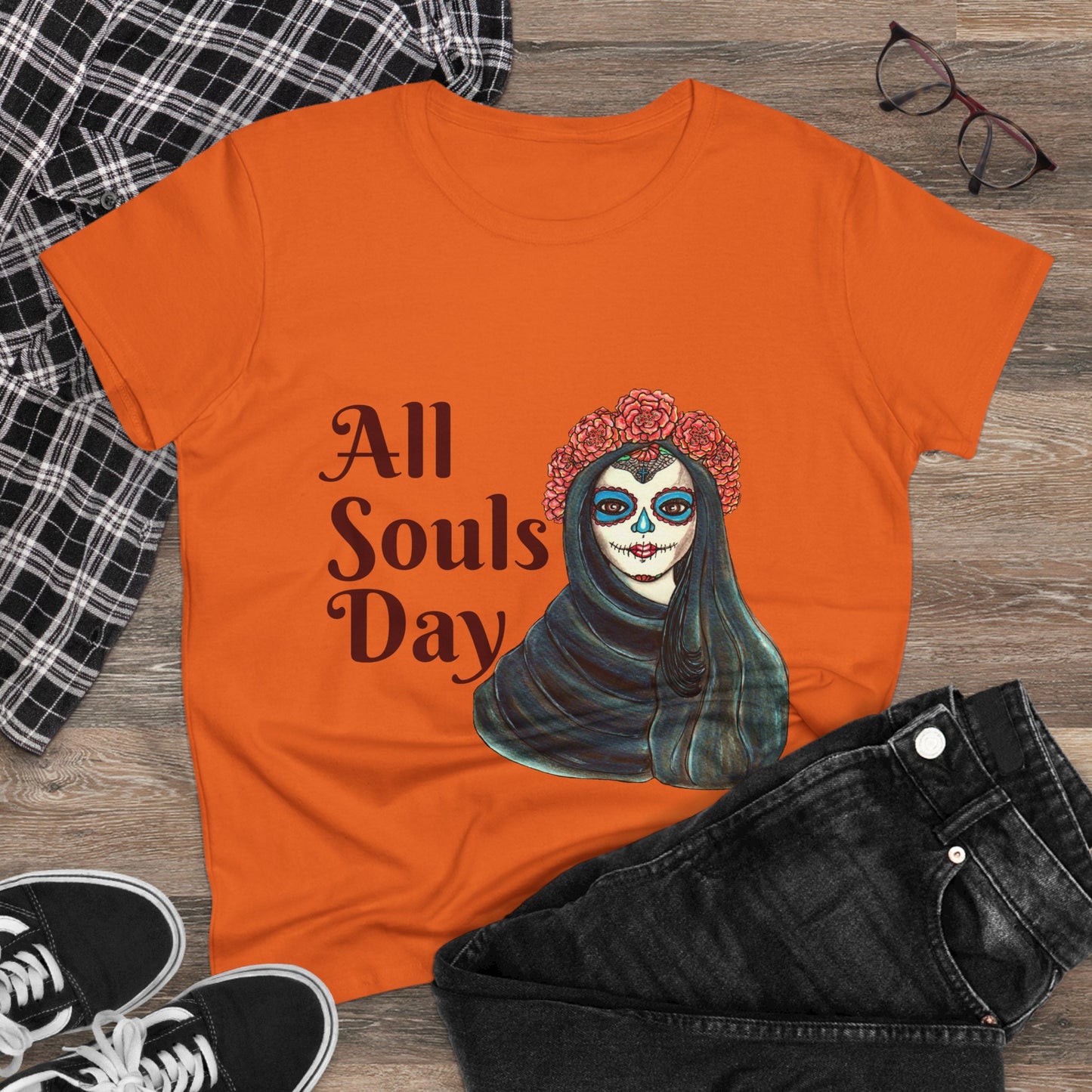 All Souls Day Women's Midweight Cotton Tee