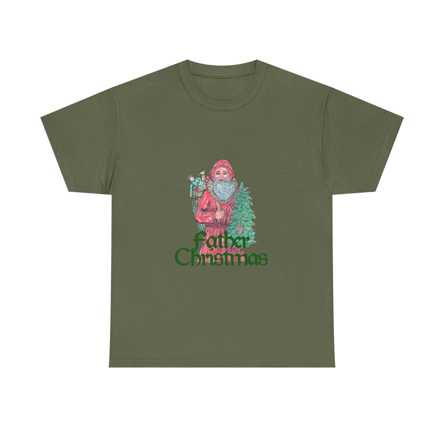 Father Christmas Unisex Heavy Cotton Tee
