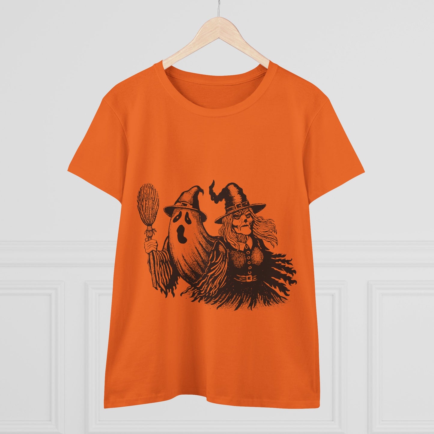 Witch and Ghost Women's Midweight Cotton Tee