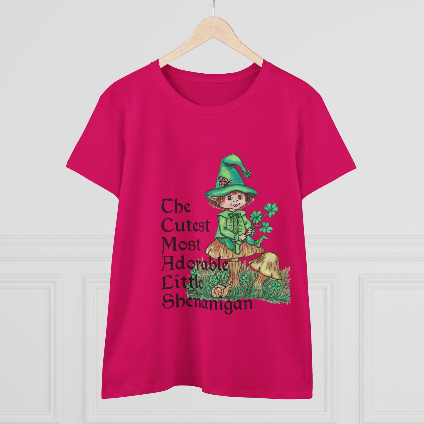 Cutest Leprechaun Women's Midweight Cotton Tee