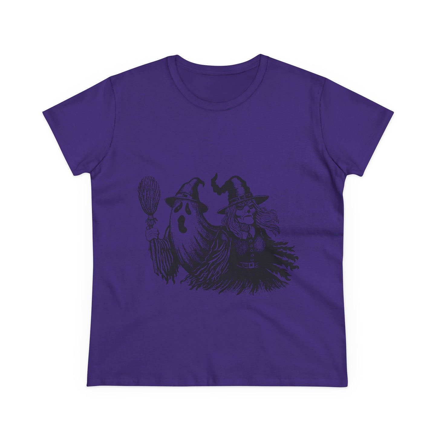 Witch and Ghost Women's Midweight Cotton Tee