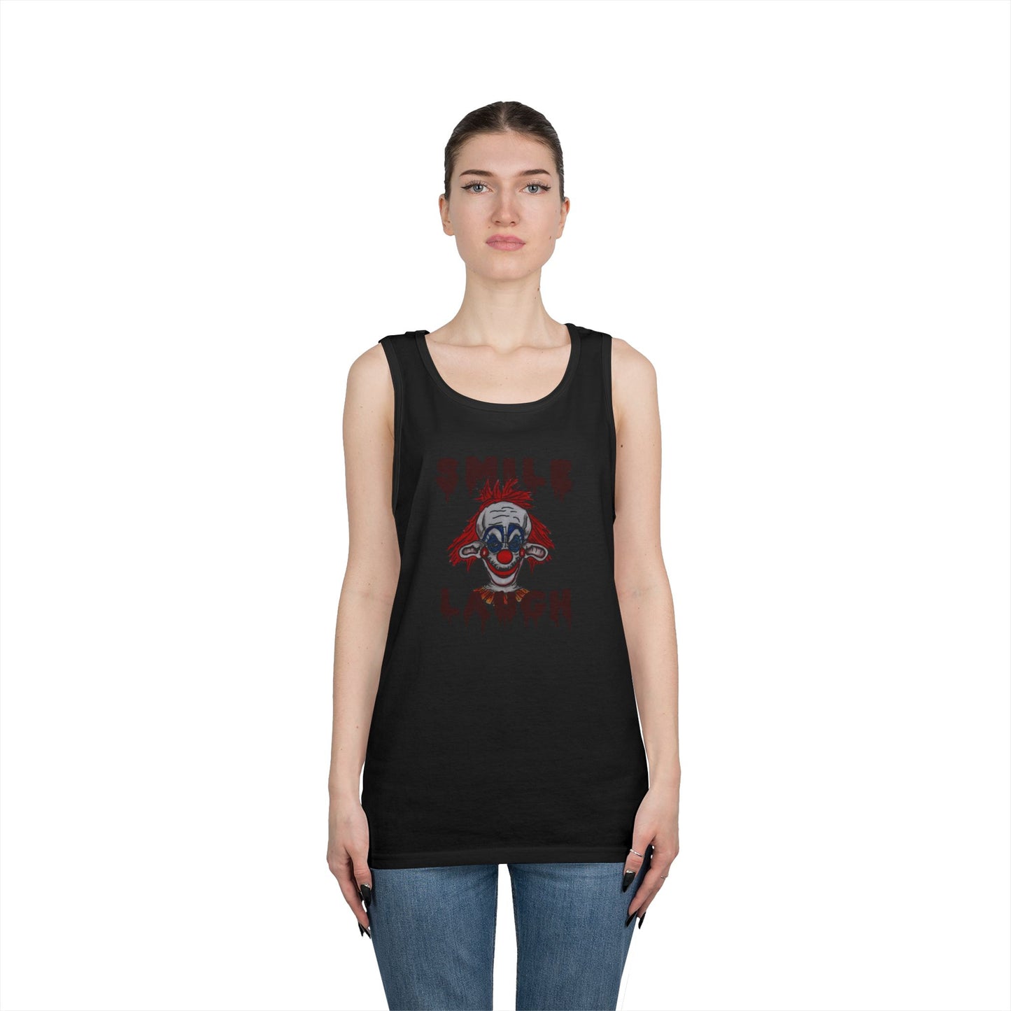 Smile, Laugh Unisex Heavy Cotton Tank Top