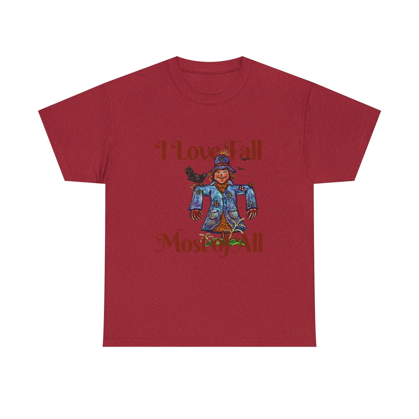 I Love Fall Most of All Unisex Heavy Cotton Tee