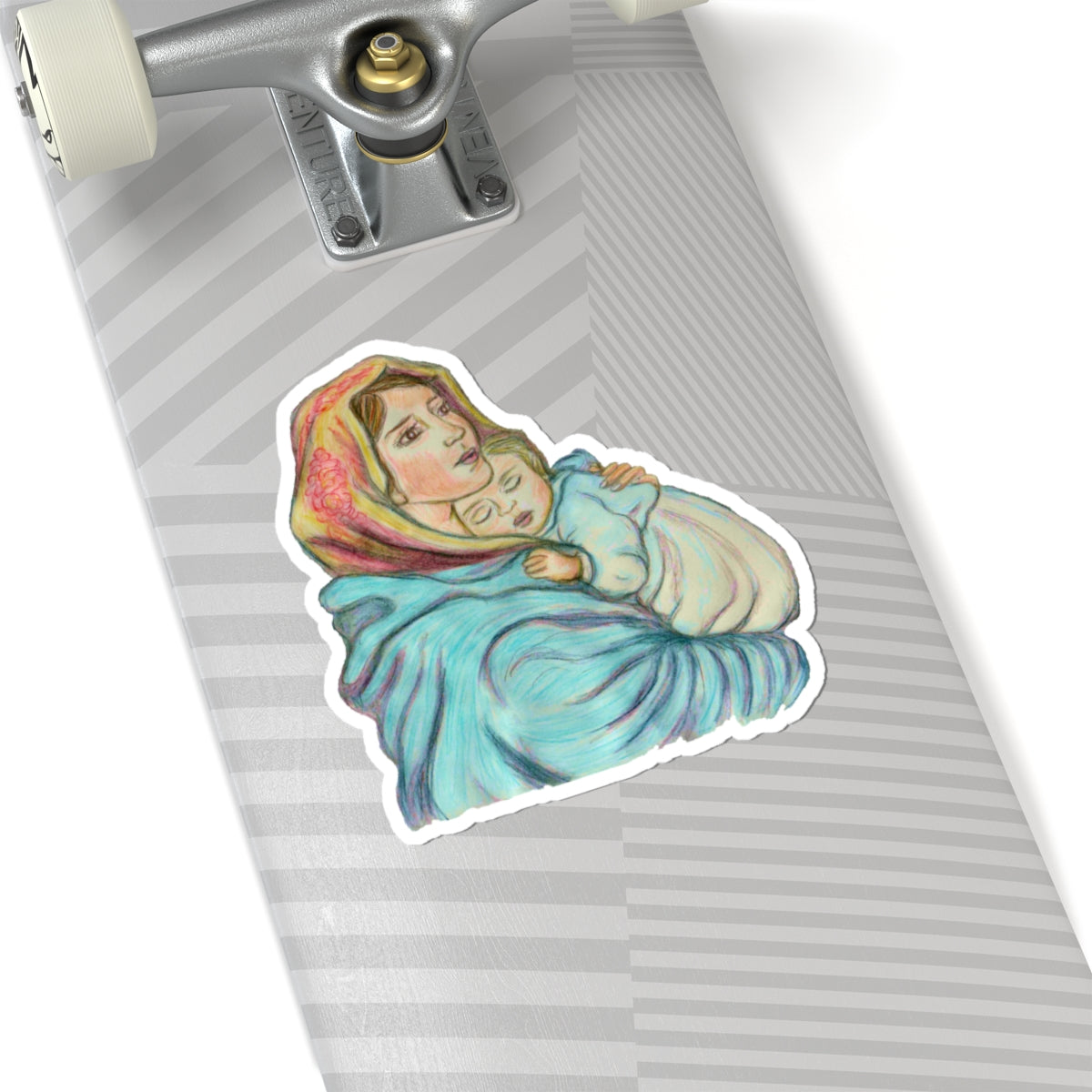 Mother and Child Kiss-Cut Stickers