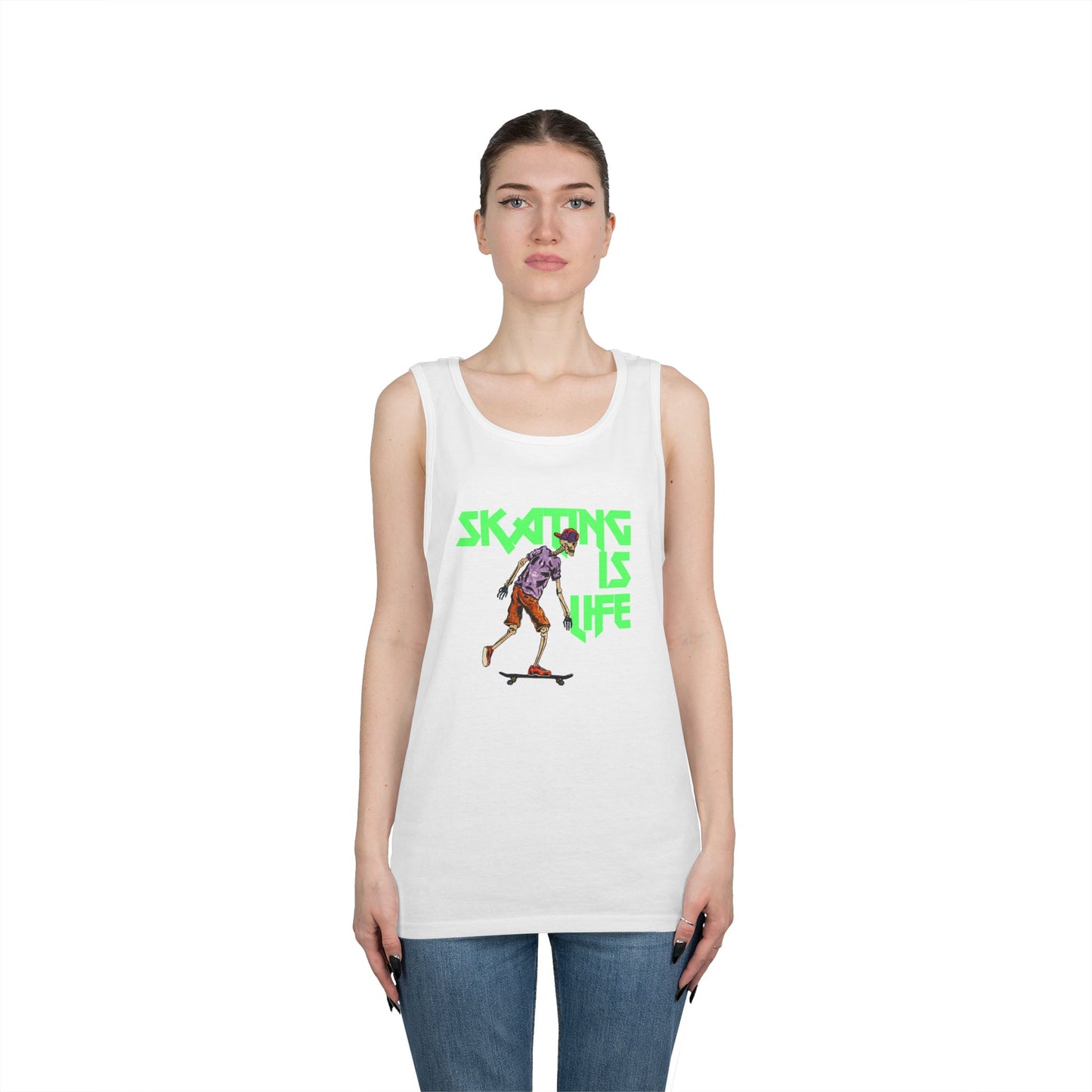 Skating is Life Unisex Heavy Cotton Tank Top
