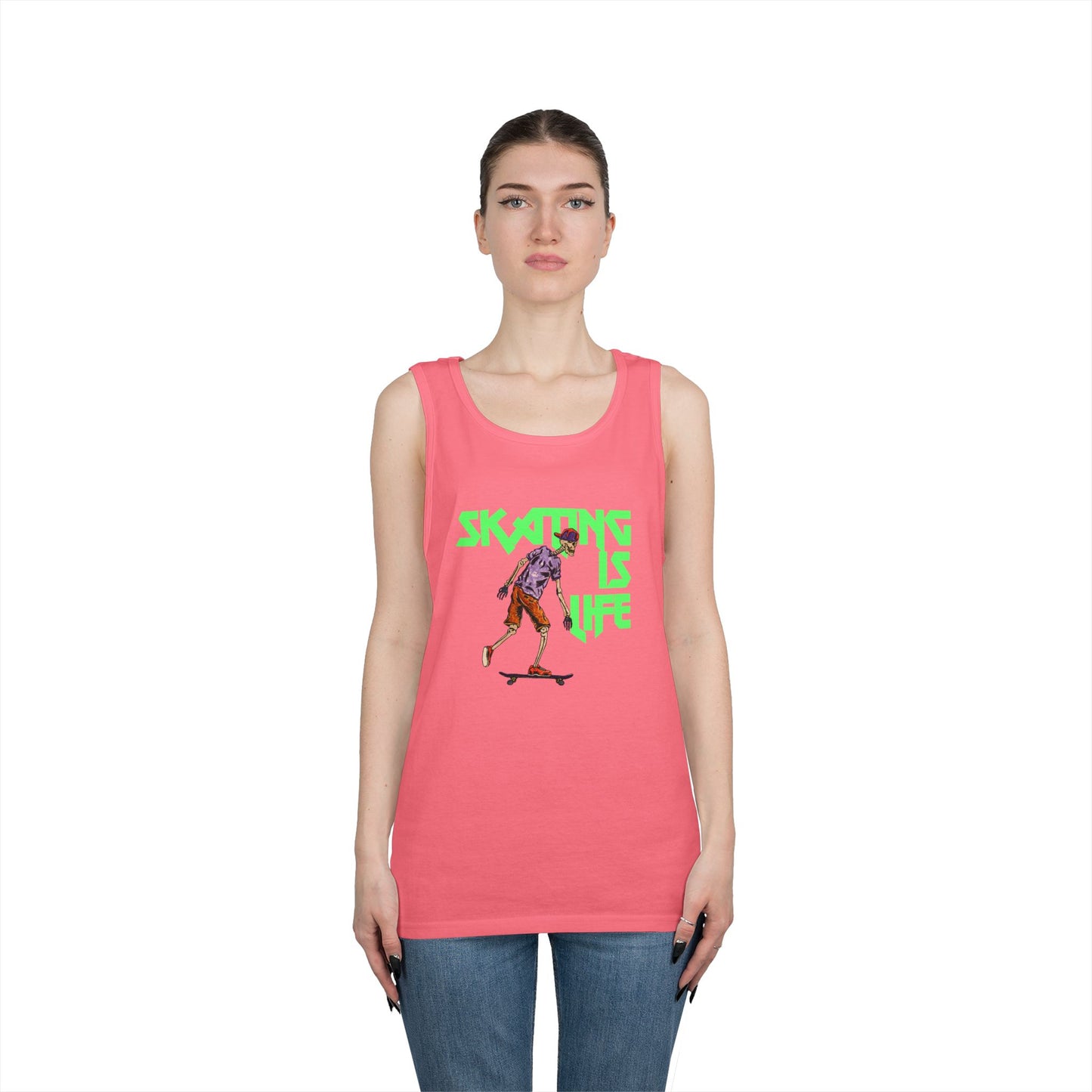 Skating is Life Unisex Heavy Cotton Tank Top