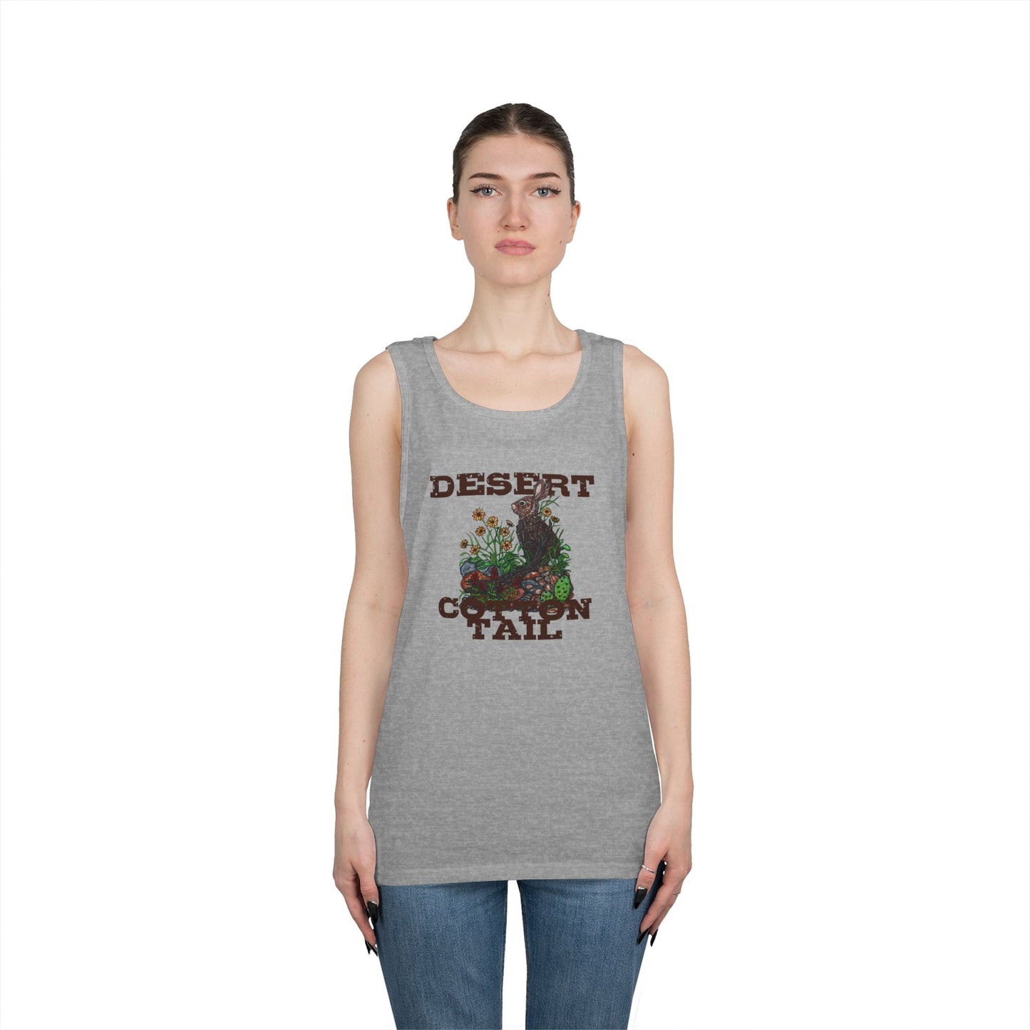 Desert Cottontail Unisex Heavy Cotton Tank Top