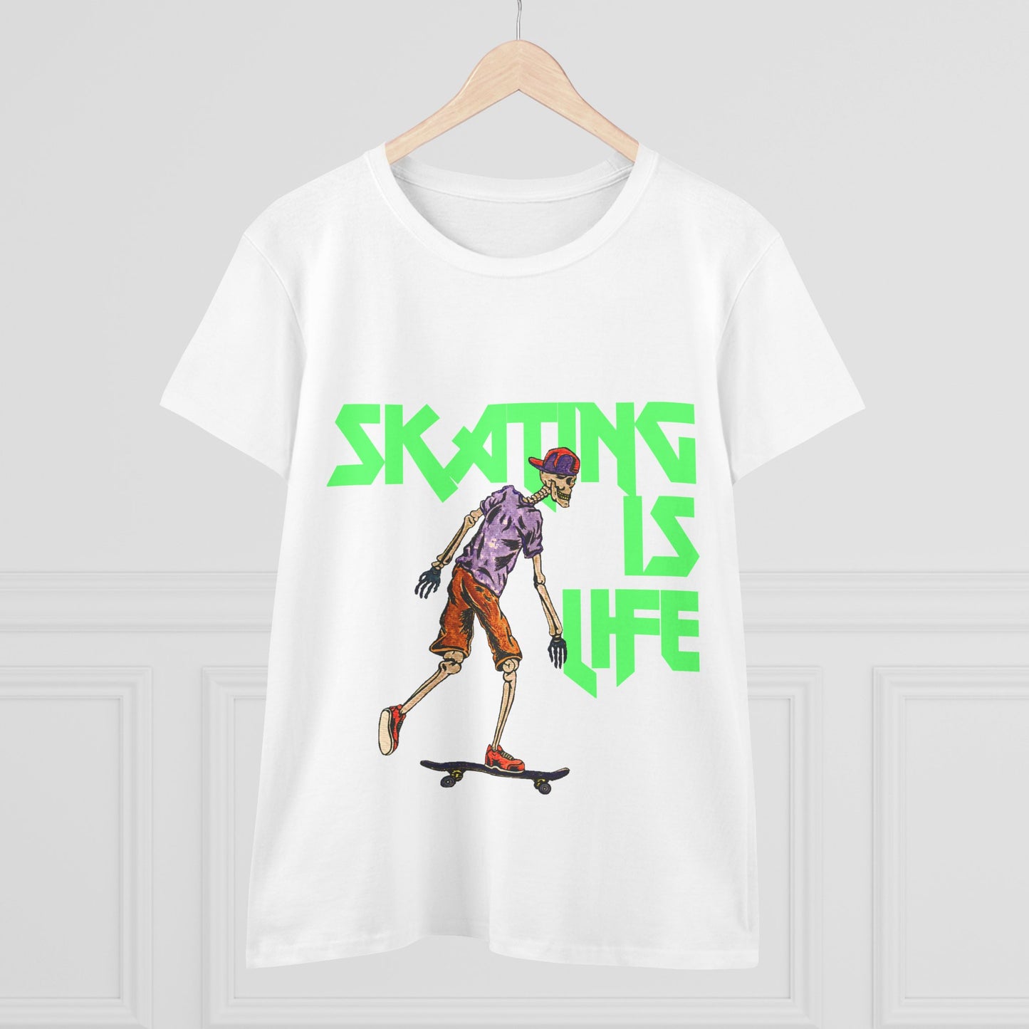 Skating is Life Women's Midweight Cotton Tee