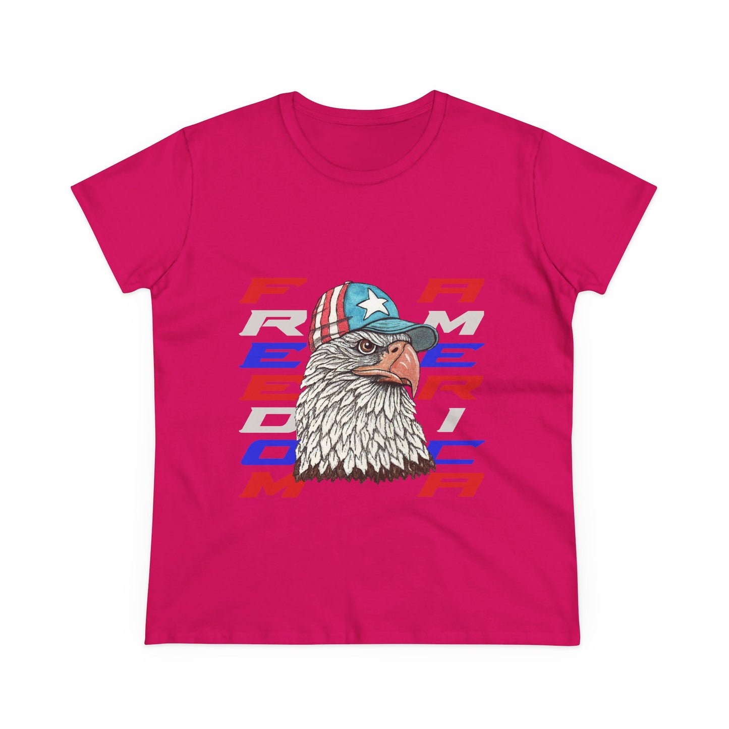 Freedom America Women's Midweight Cotton Tee