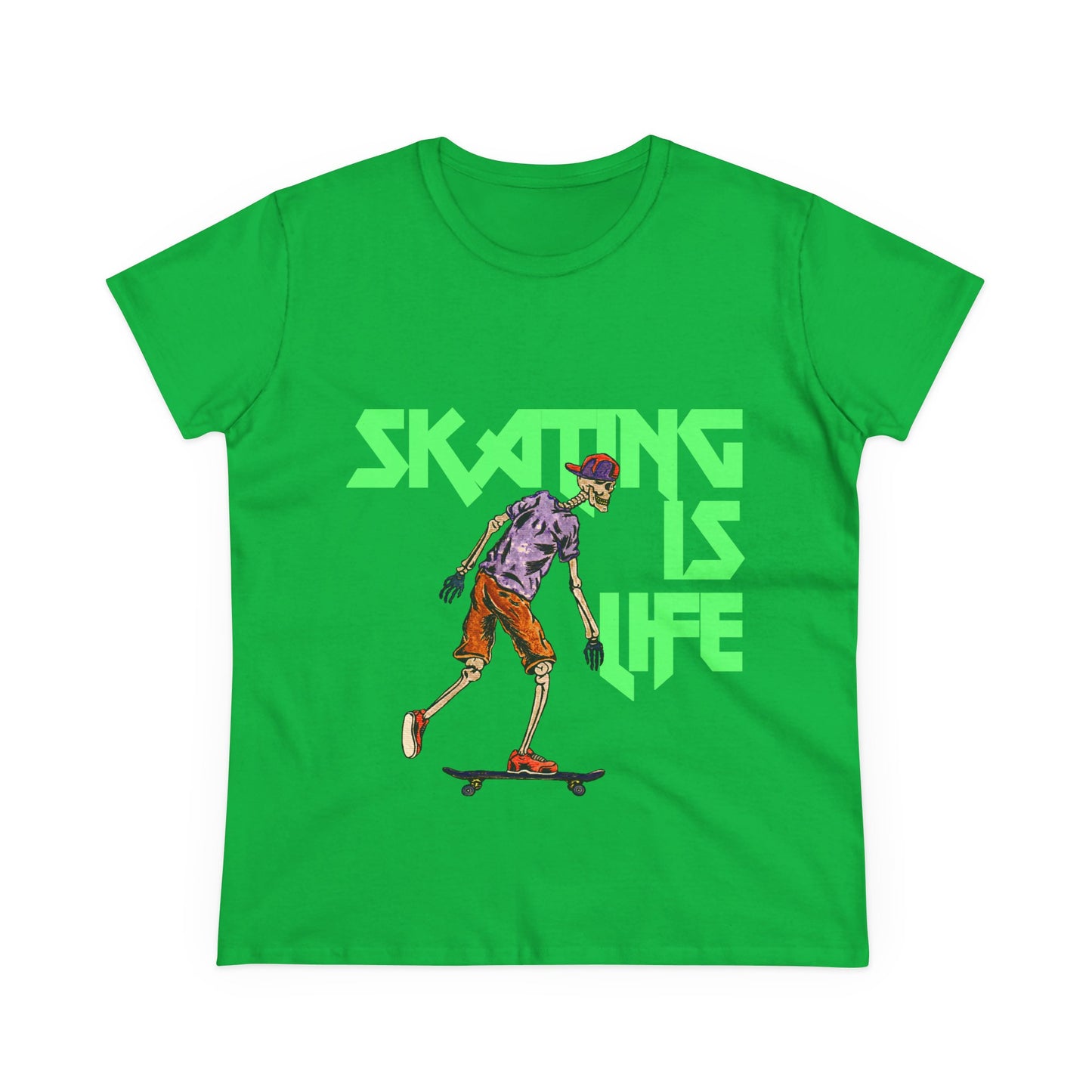 Skating is Life Women's Midweight Cotton Tee