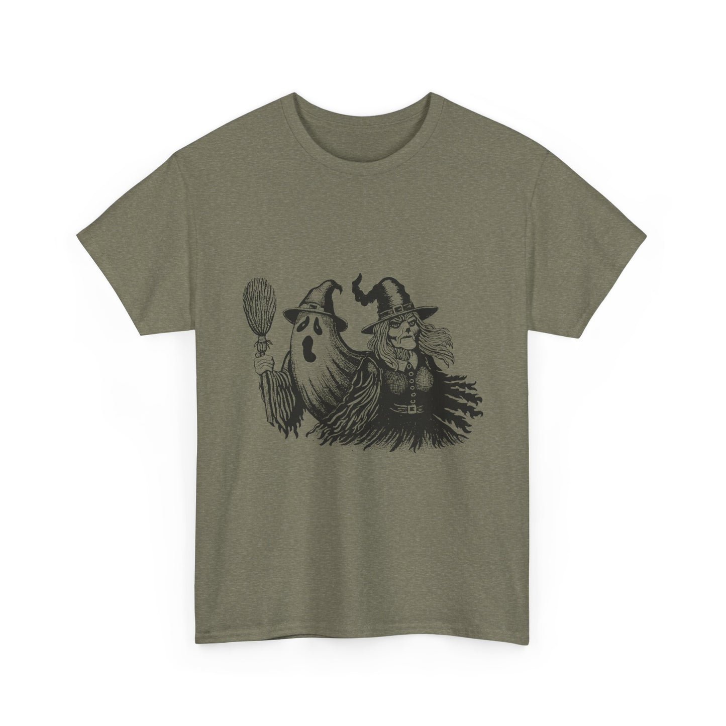 Ghost and Witch Unisex Heavy Cotton Tee