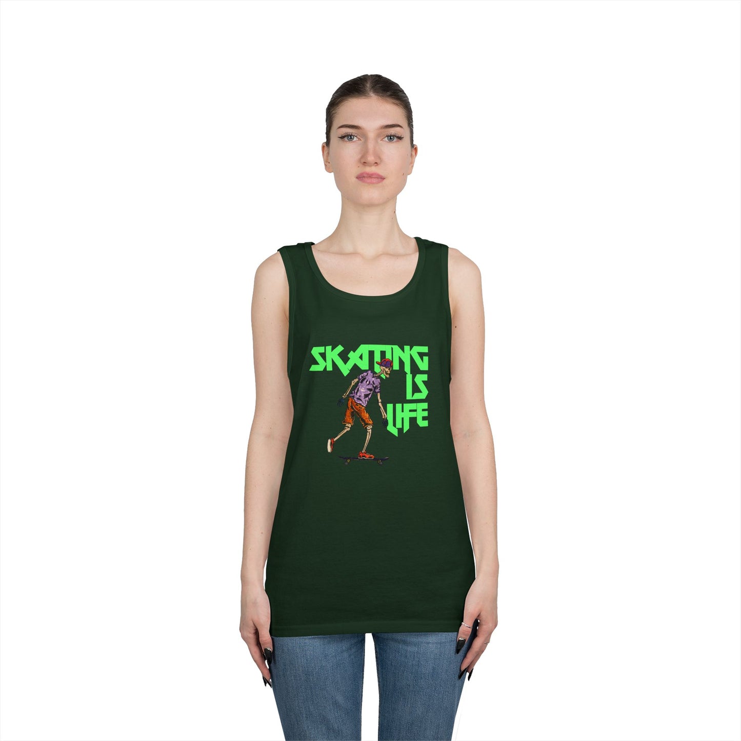 Skating is Life Unisex Heavy Cotton Tank Top