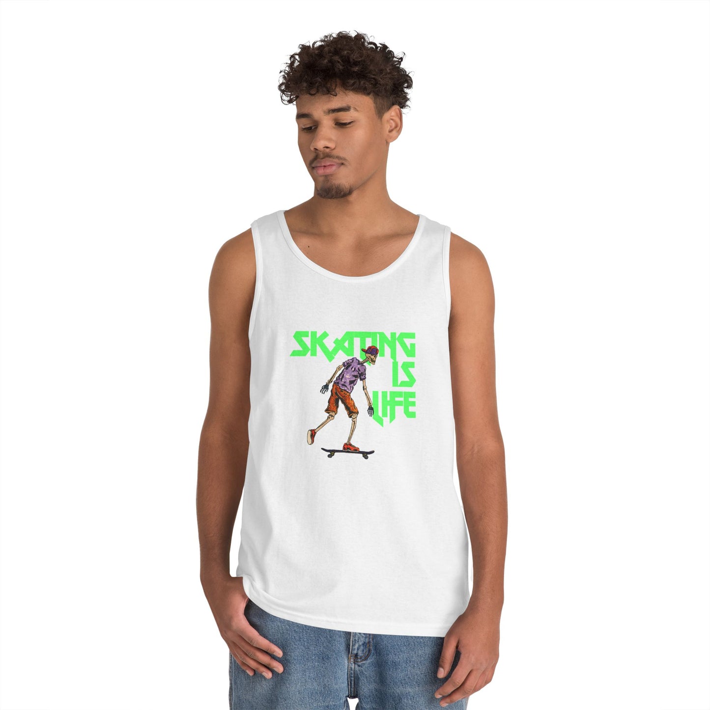 Skating is Life Unisex Heavy Cotton Tank Top