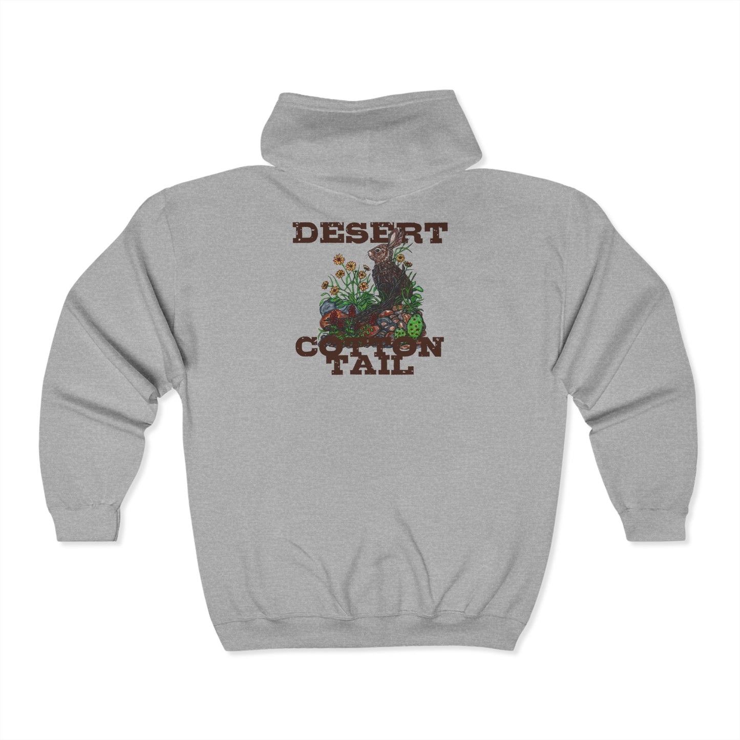 Desert Cottontail Unisex Heavy Blend™ Full Zip Hooded Sweatshirt