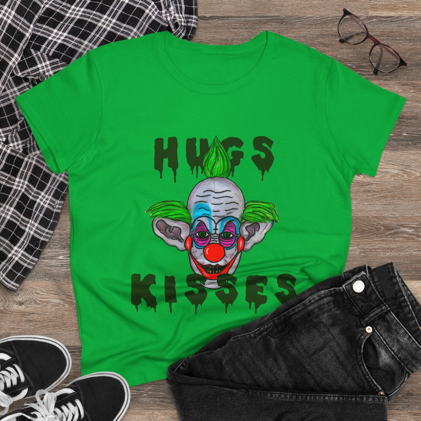 Hugs, Kisses Women's Midweight Cotton Tee