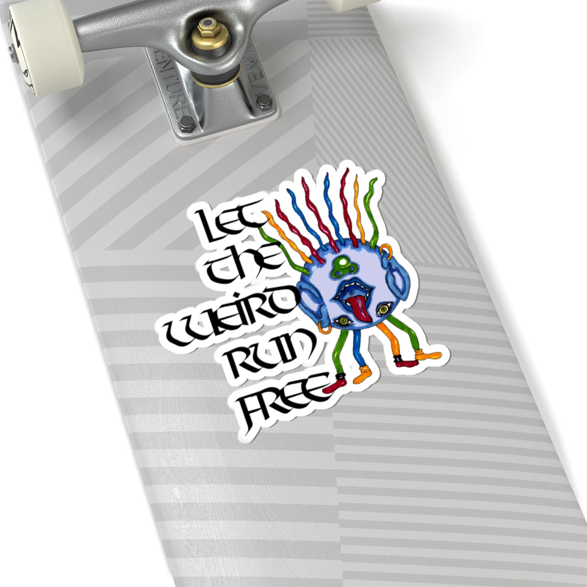 Let the Weird Run Free Kiss-Cut Stickers
