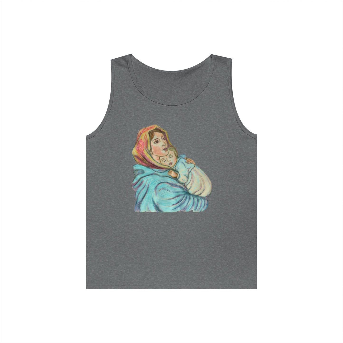 Mother and Child Unisex Heavy Cotton Tank Top