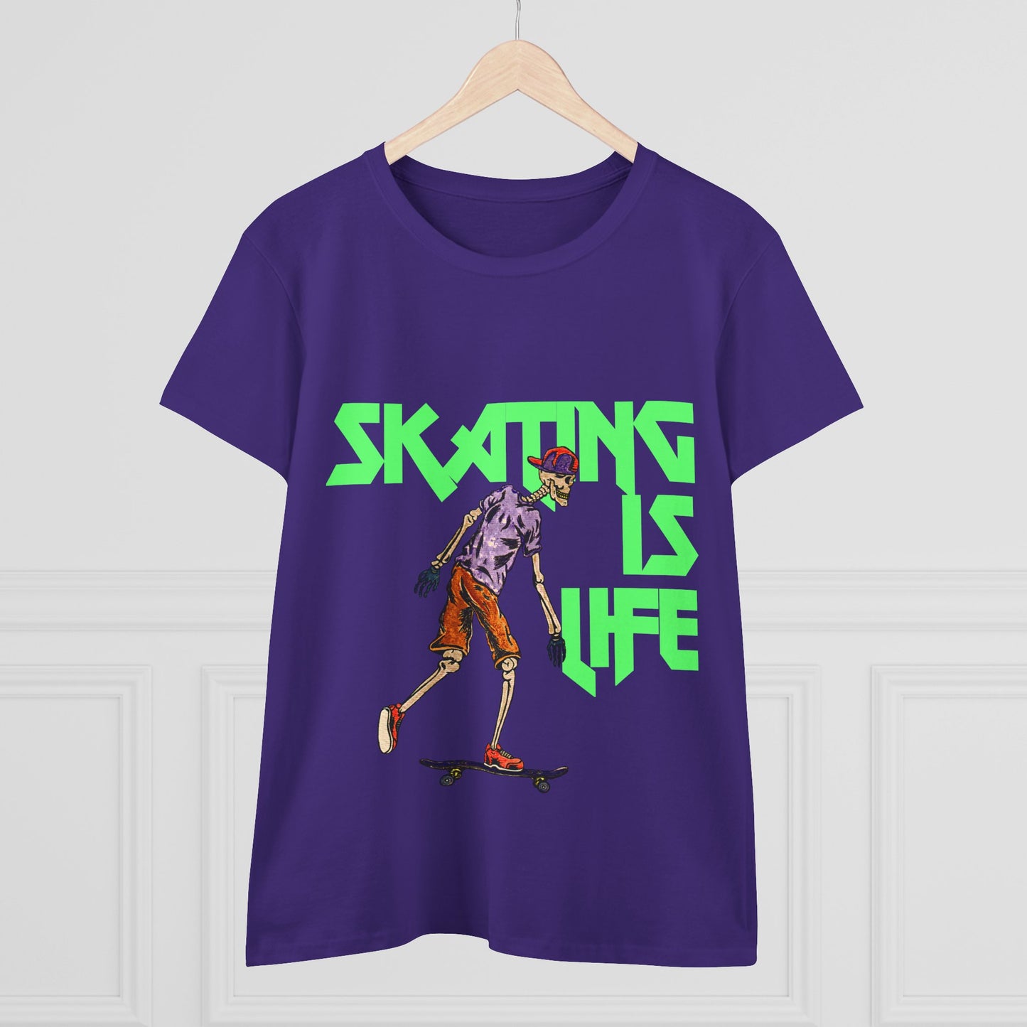 Skating is Life Women's Midweight Cotton Tee