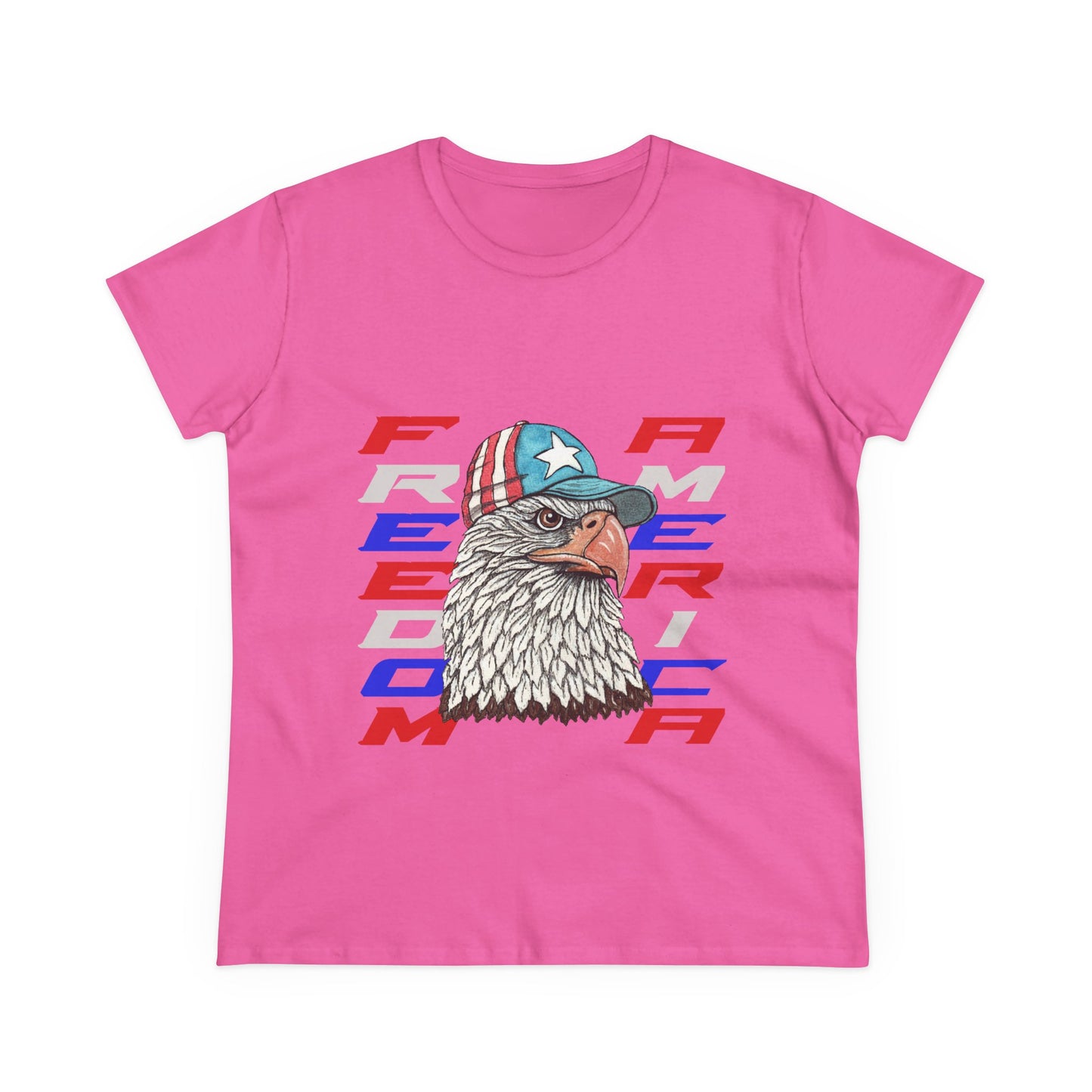Freedom America Women's Midweight Cotton Tee