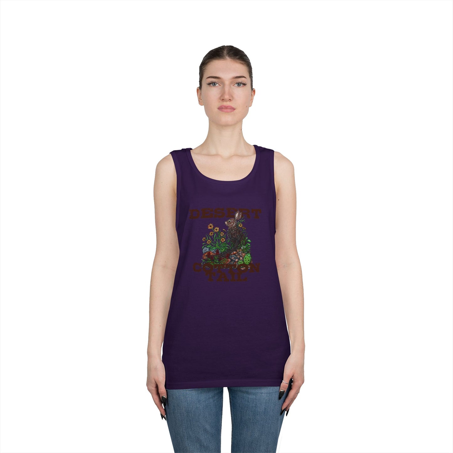 Desert Cottontail Unisex Heavy Cotton Tank Top