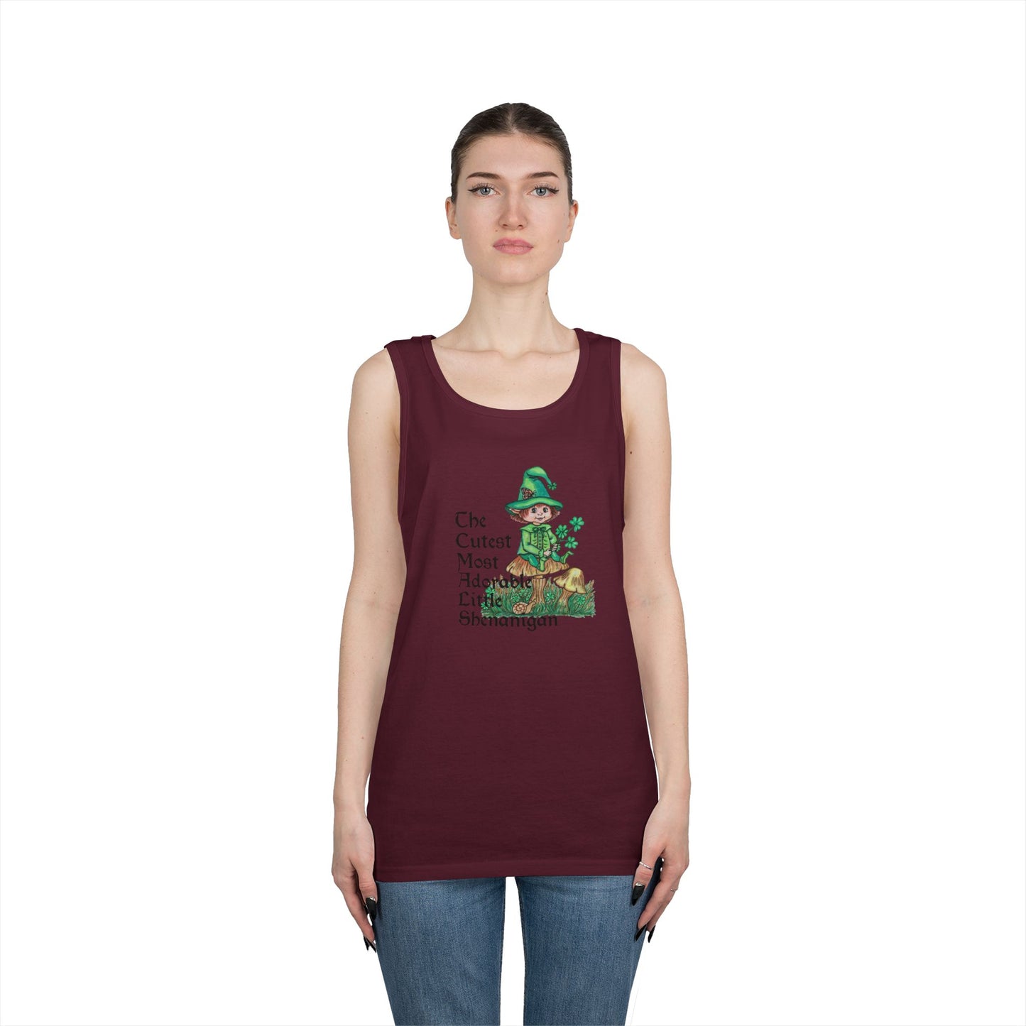 Cutest Leprechaun Unisex Heavy Cotton Tank Top