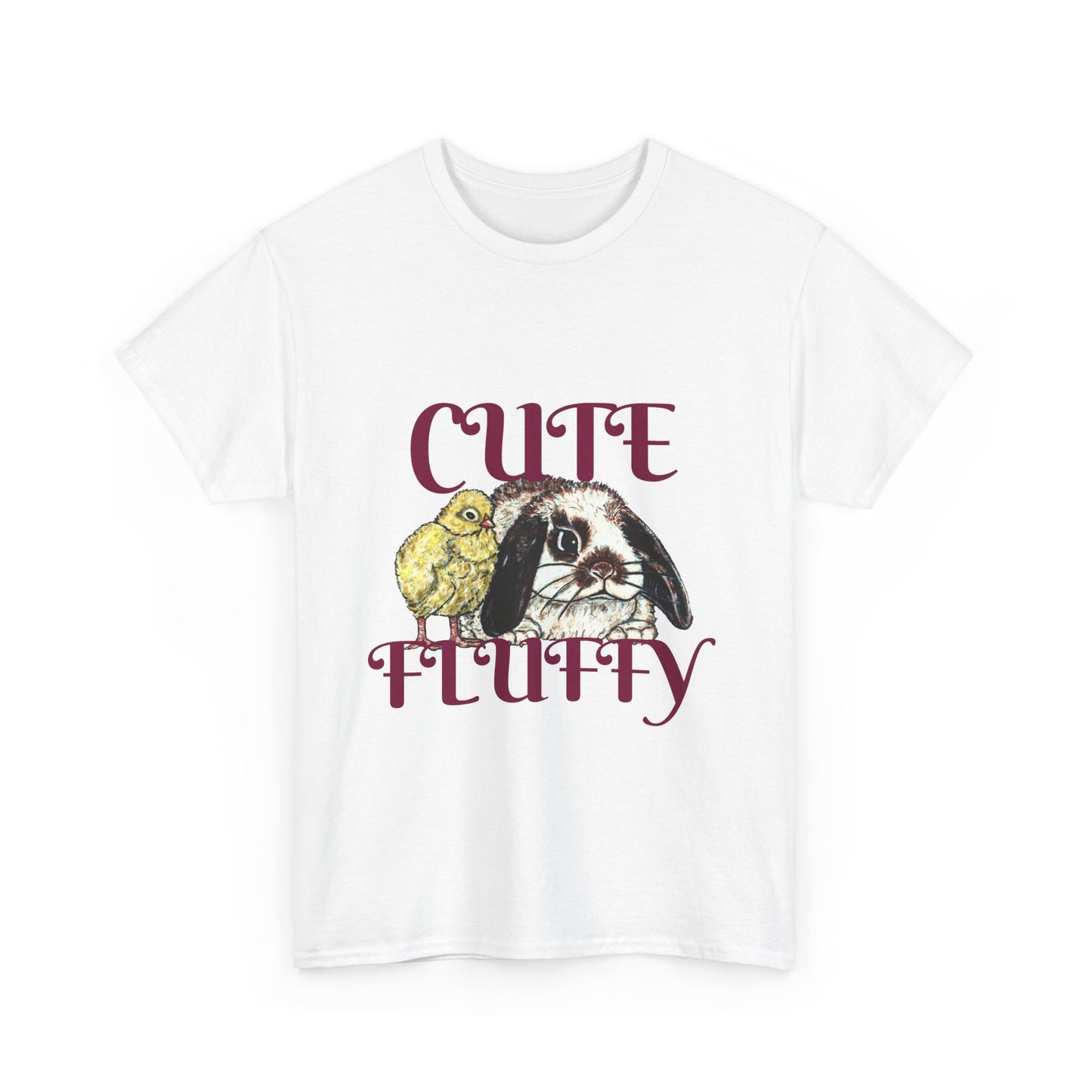 Cute and Fluffy Unisex Heavy Cotton Tee