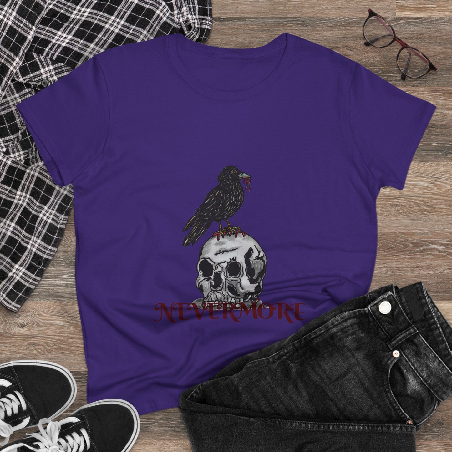 Nevermore Women's Midweight Cotton Tee