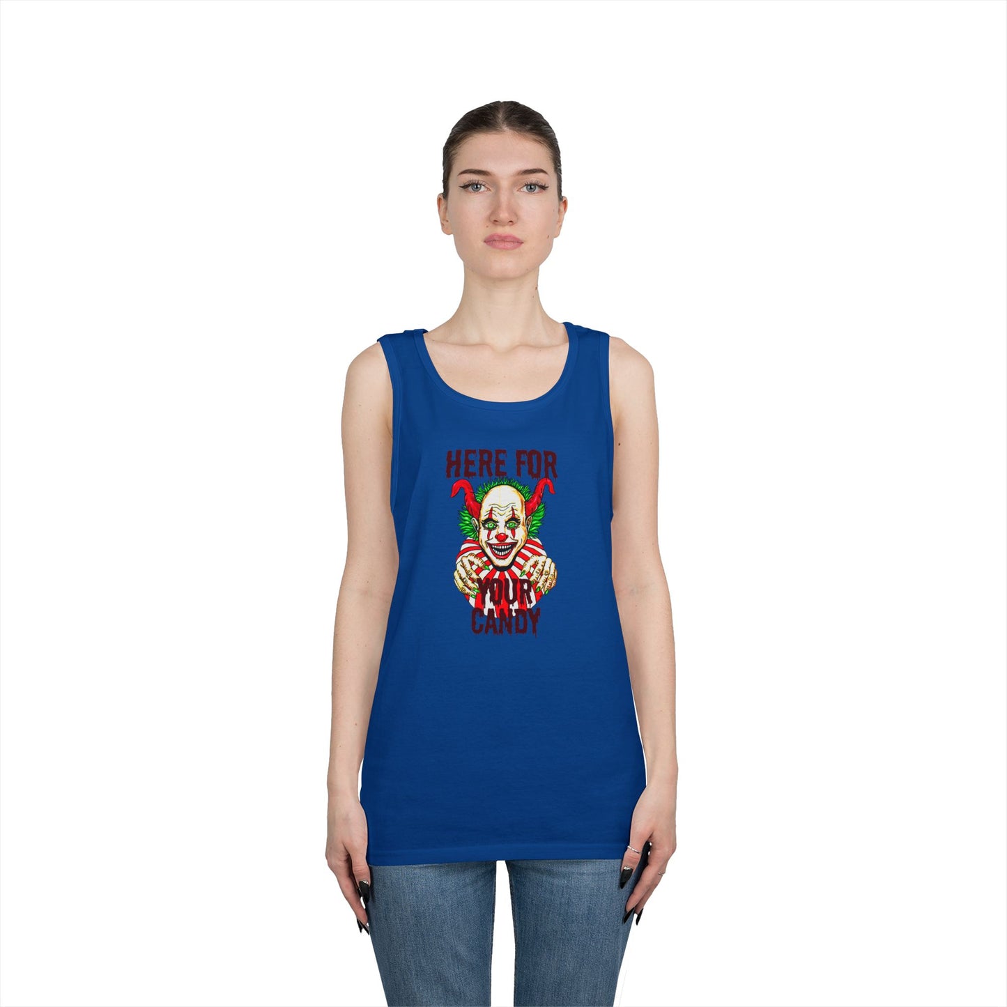 Here for Your Candy Unisex Heavy Cotton Tank Top