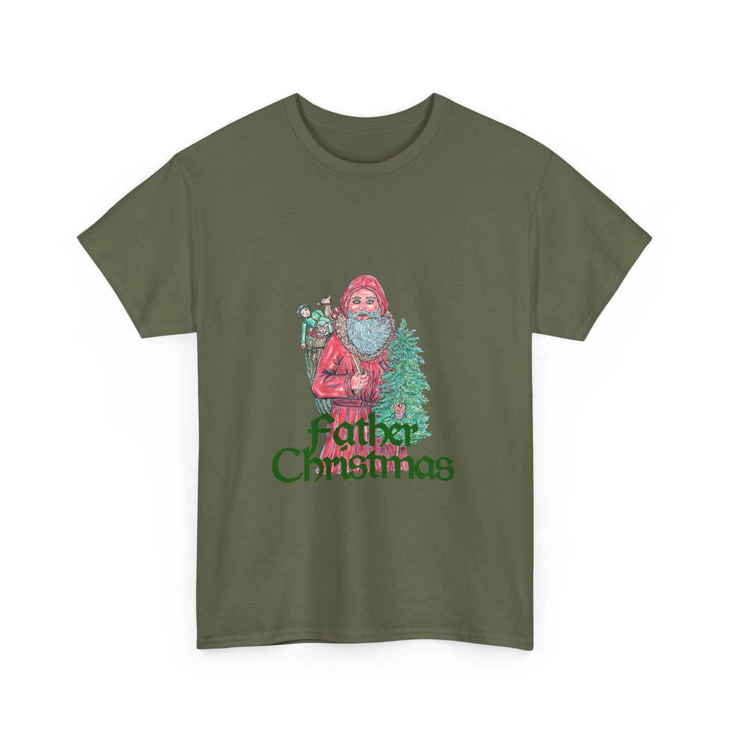 Father Christmas Unisex Heavy Cotton Tee