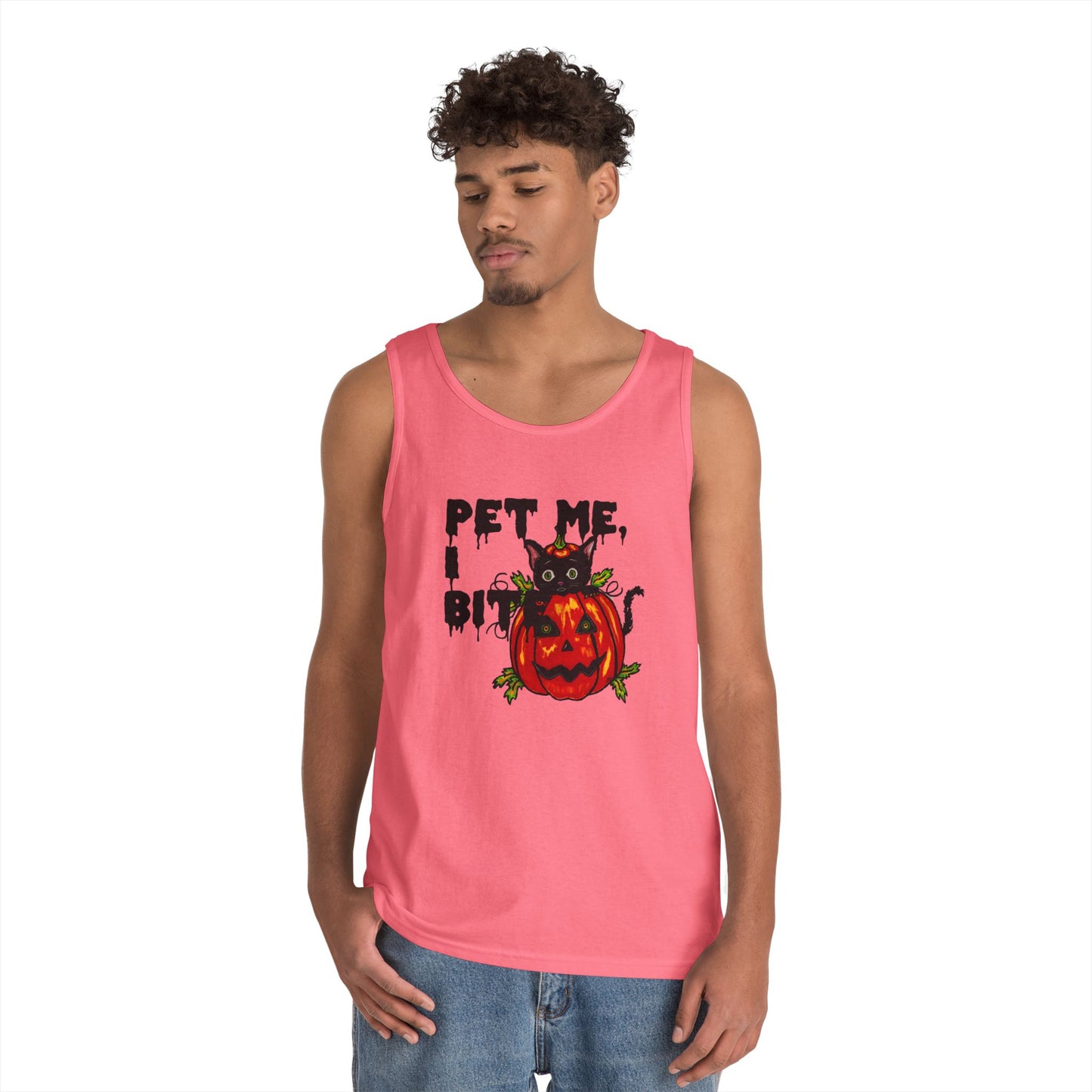 Pet Me Unisex Heavy Cotton Tank Top