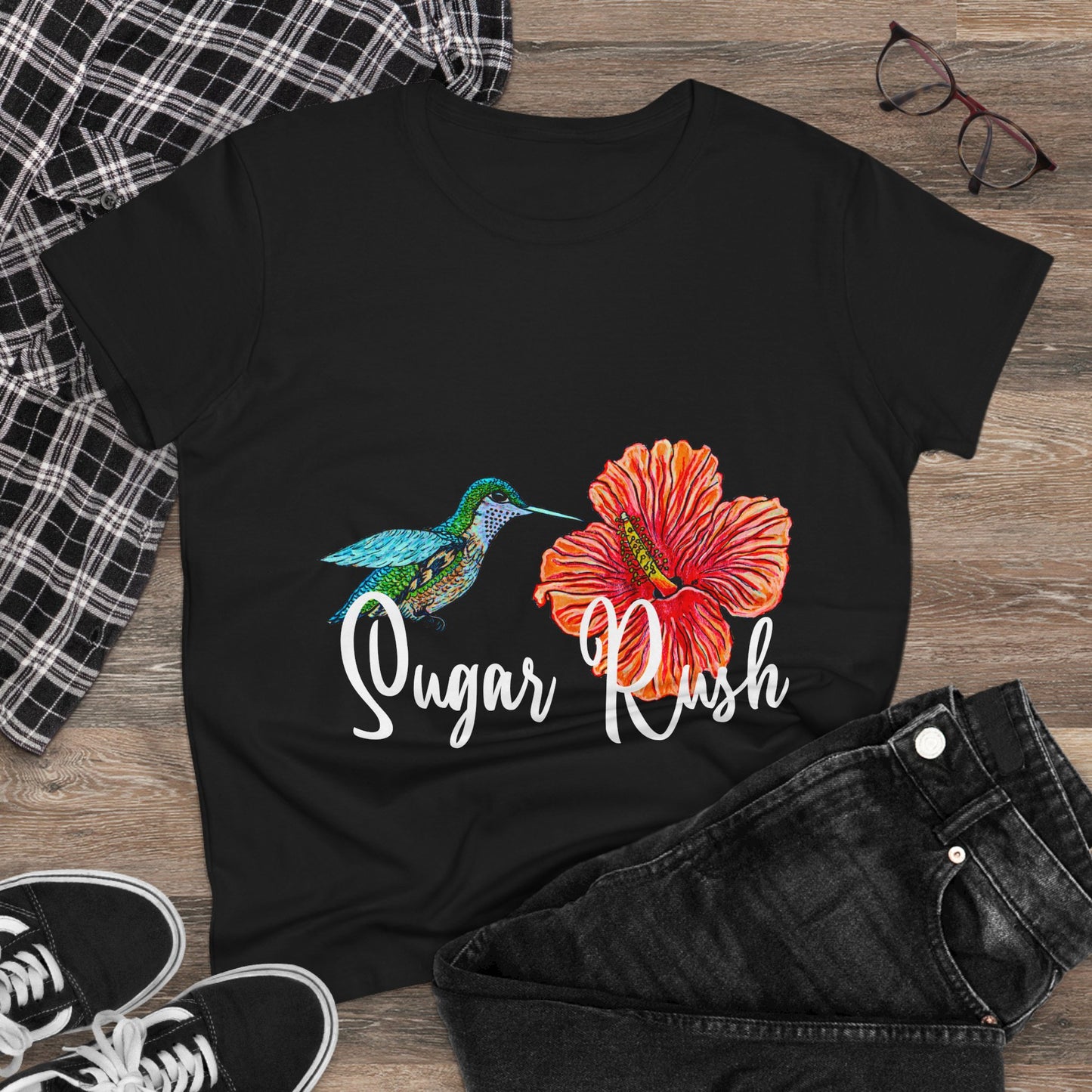 Sugar Rush Women's Midweight Cotton Tee