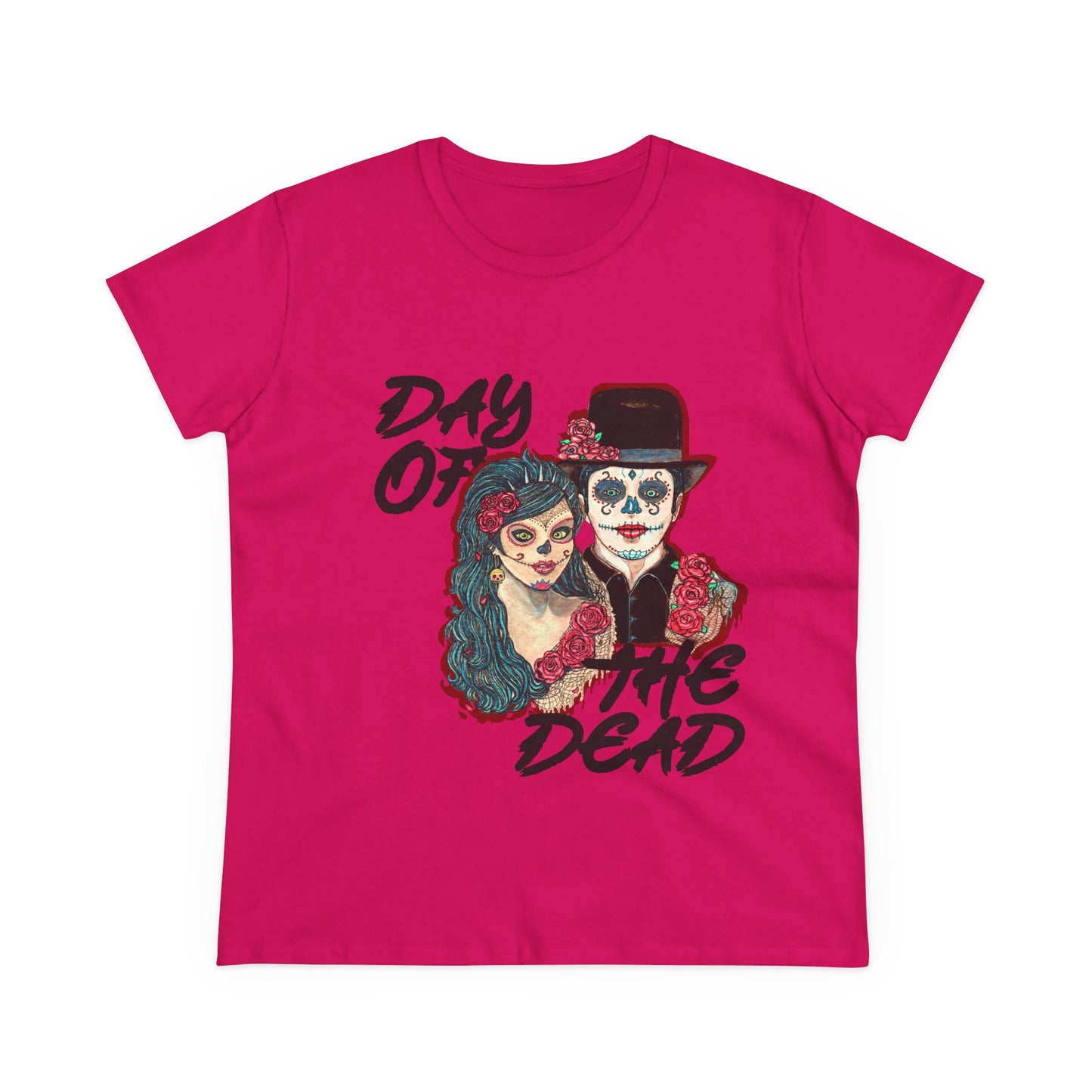 Day of the Dead Women's Midweight Cotton Tee