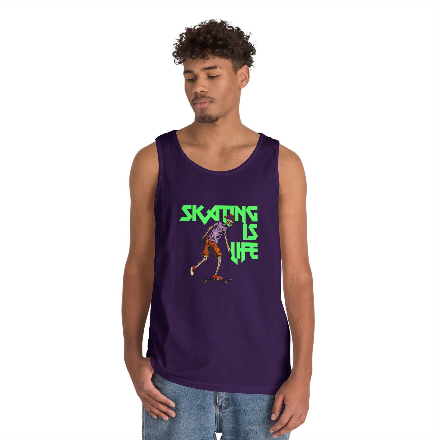 Skating is Life Unisex Heavy Cotton Tank Top